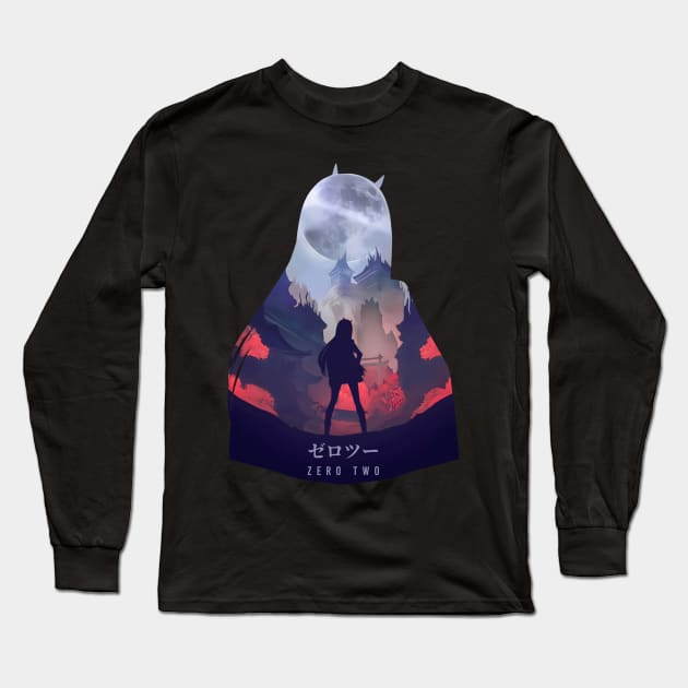 Zero Two - Dark Illusion Long Sleeve T-Shirt by The Artz